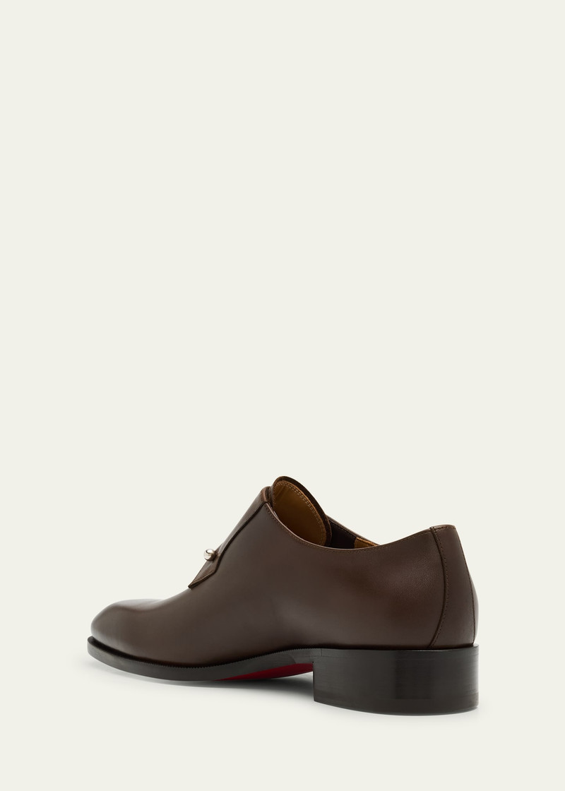 Christian Louboutin Men's Chambeli Monk-Strap Leather Loafers outlook