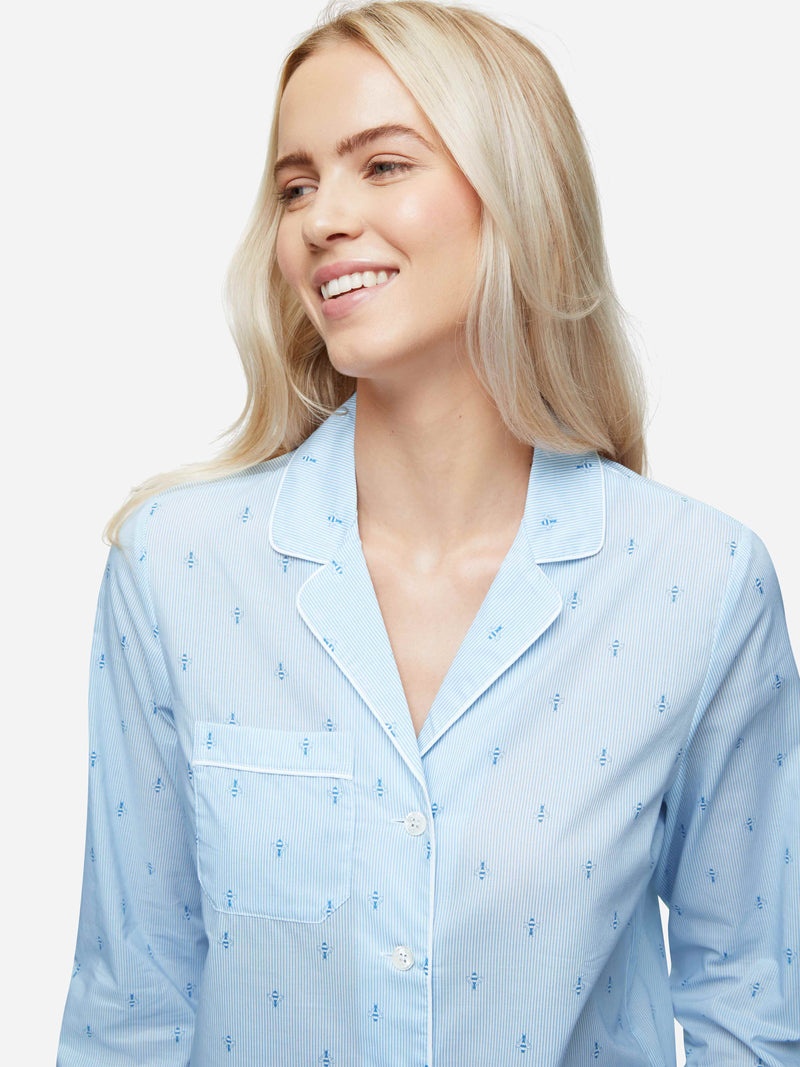 Women's Pyjamas Nelson 94 Cotton Batiste Blue - 6