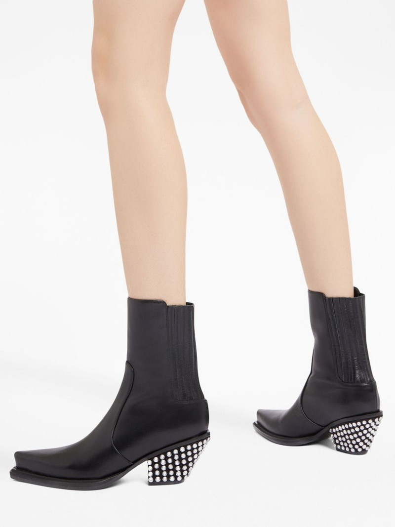 Yanhira 75mm crystal-embellished ankle boots 5