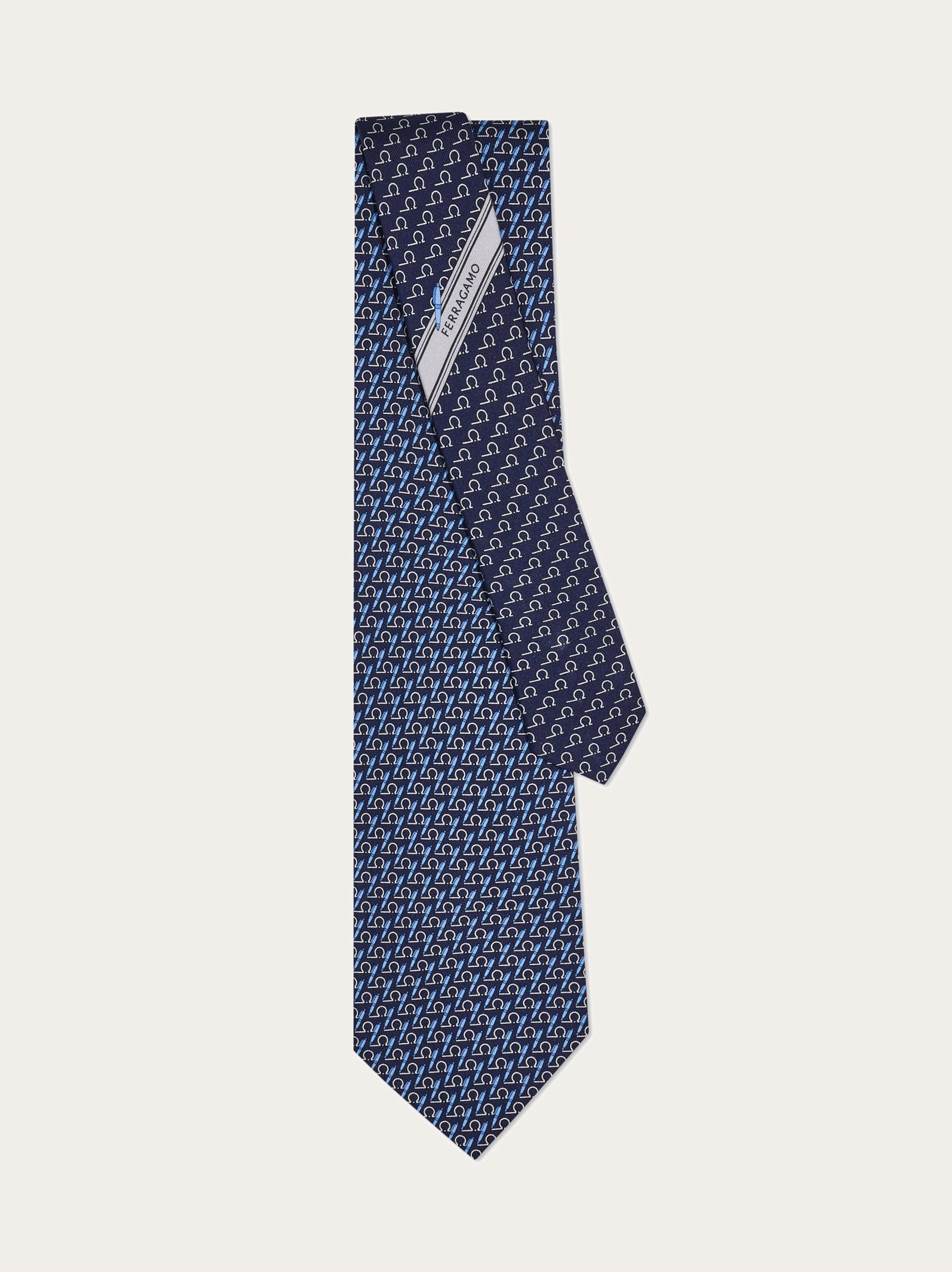 Writer print silk tie - 3