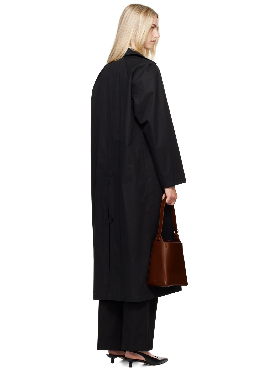 Black Gaia Trench Coat - 3