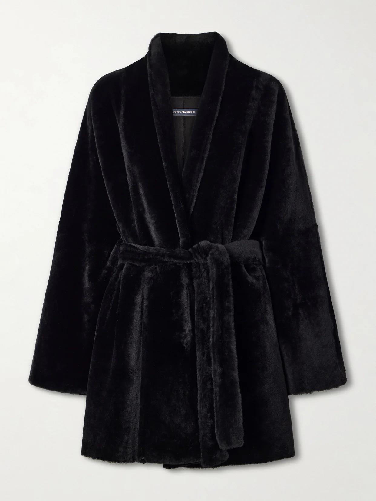 Paneled Shearling Coat - 1