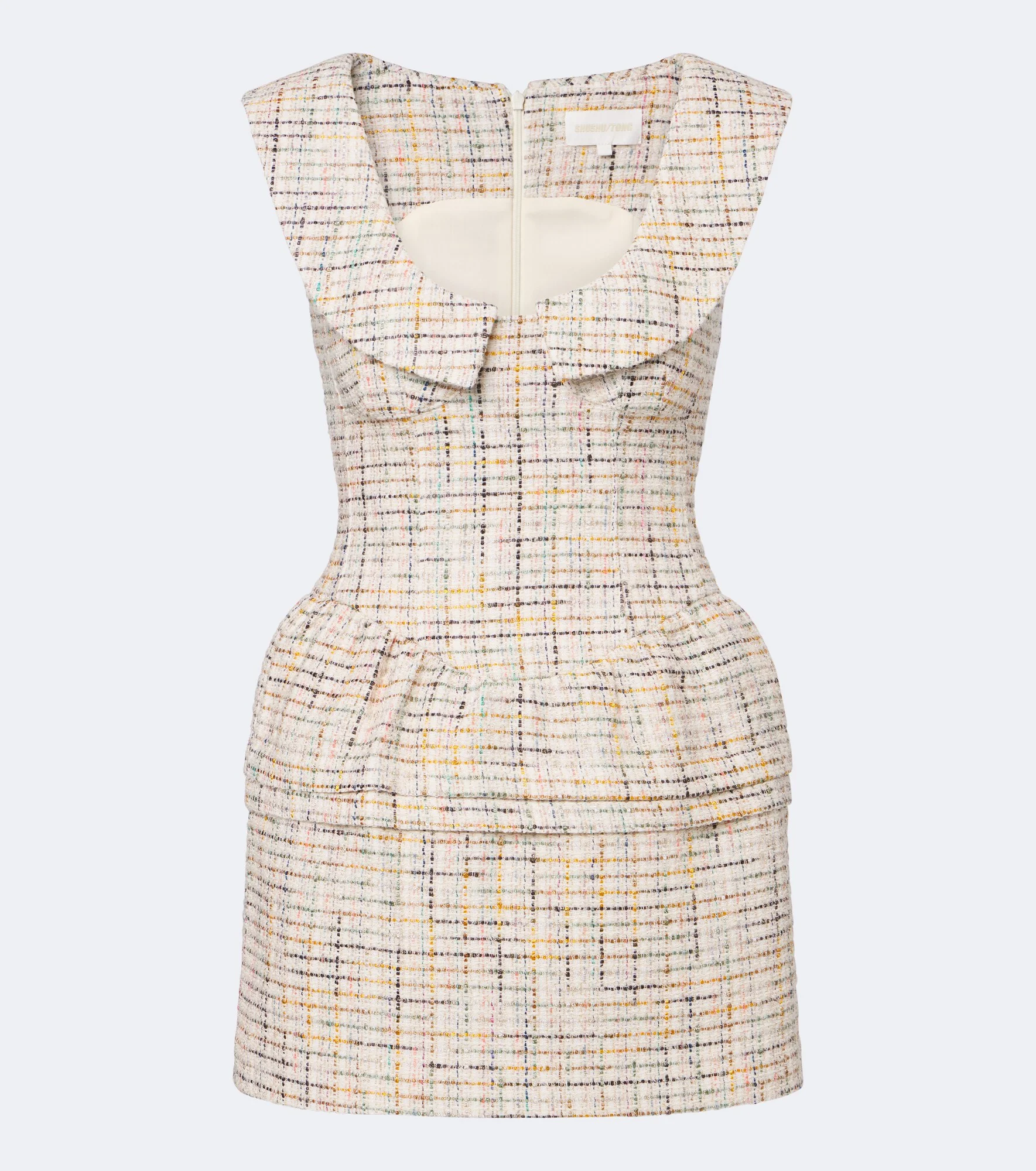 Cotton-blend tweed minidress - 1