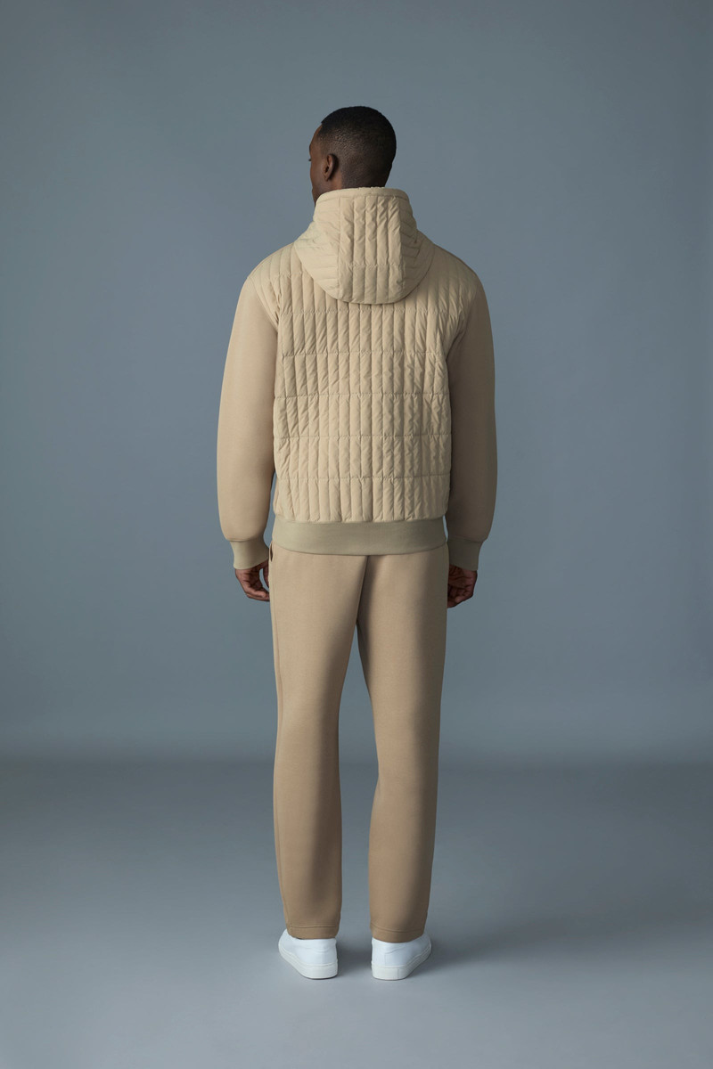 CRUZ Zip-up Hybrid vertical quilt hoodie 4