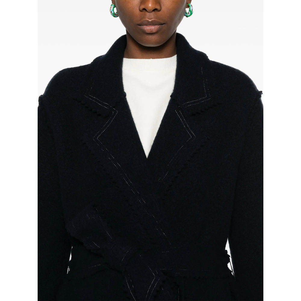 Max Mara Blue Coats - Single Breasted Coats Women - 2