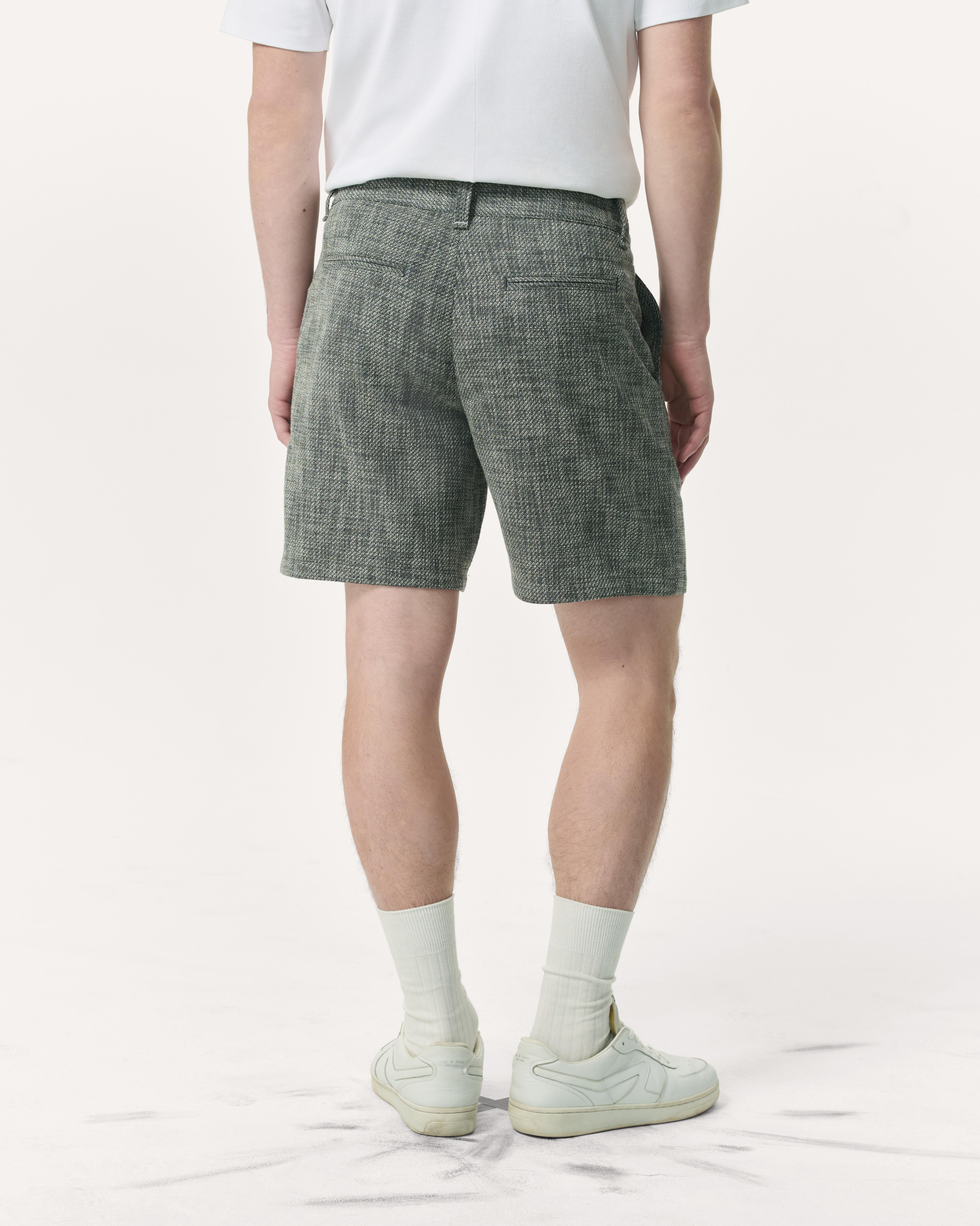 Haydon Straight Fit Italian Tweed Shorts - 5