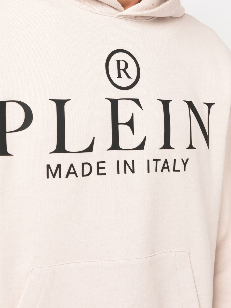 logo-print pullover hoodie 5