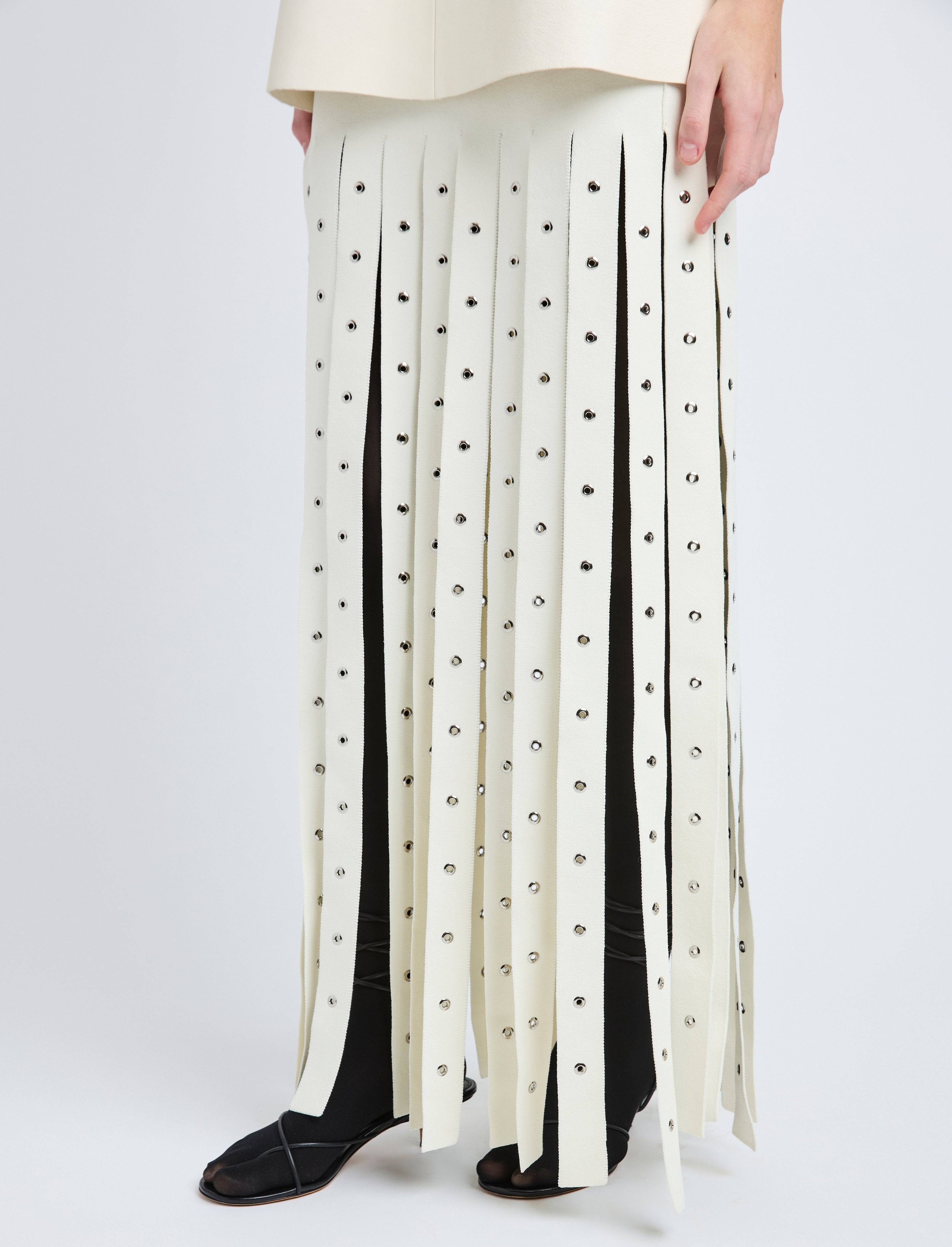 Effe Skirt in Compact Viscose Knit - 5