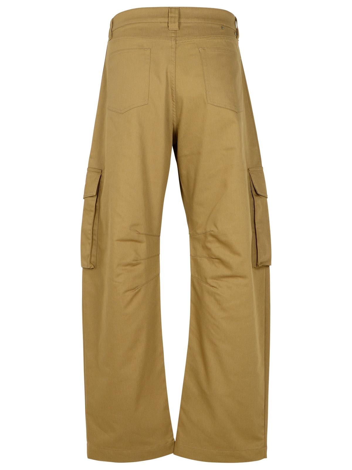 Golden Goose Beige Cotton Blend Cargo Pants Man - 3