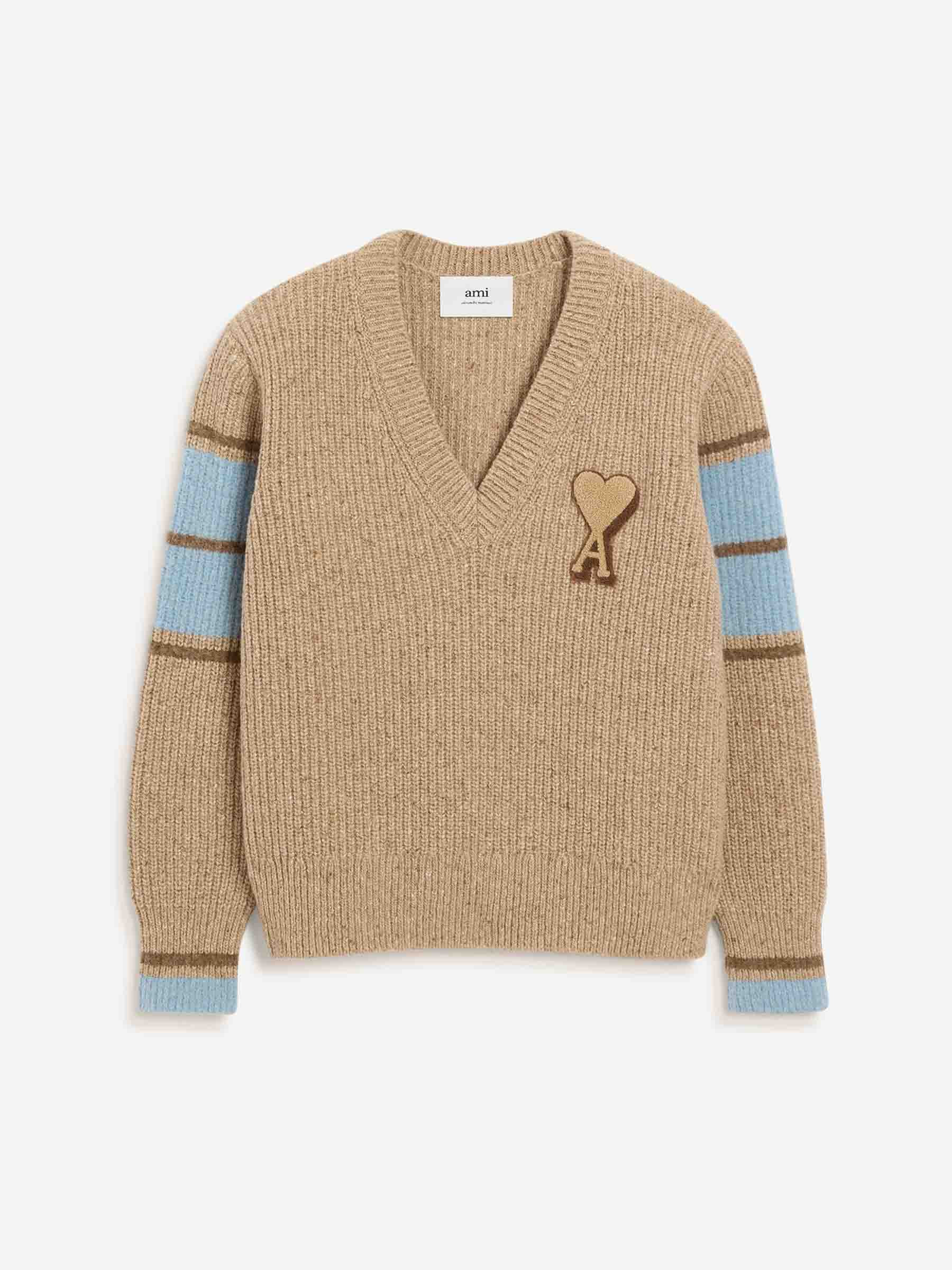 WOOL COLLEGE SWEATER - 1