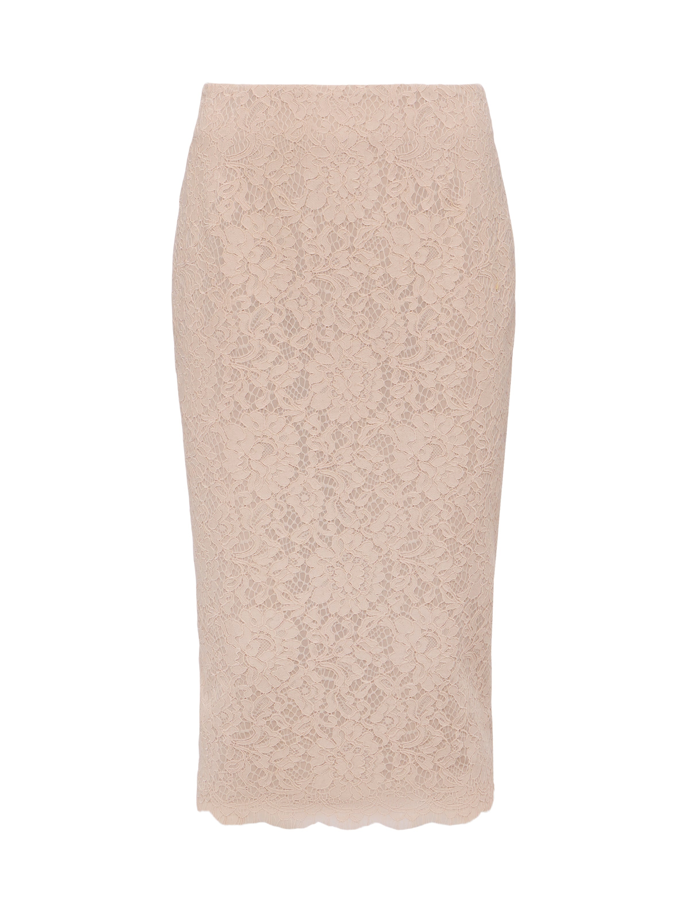 Royal Lace Pencil Skirt - 1