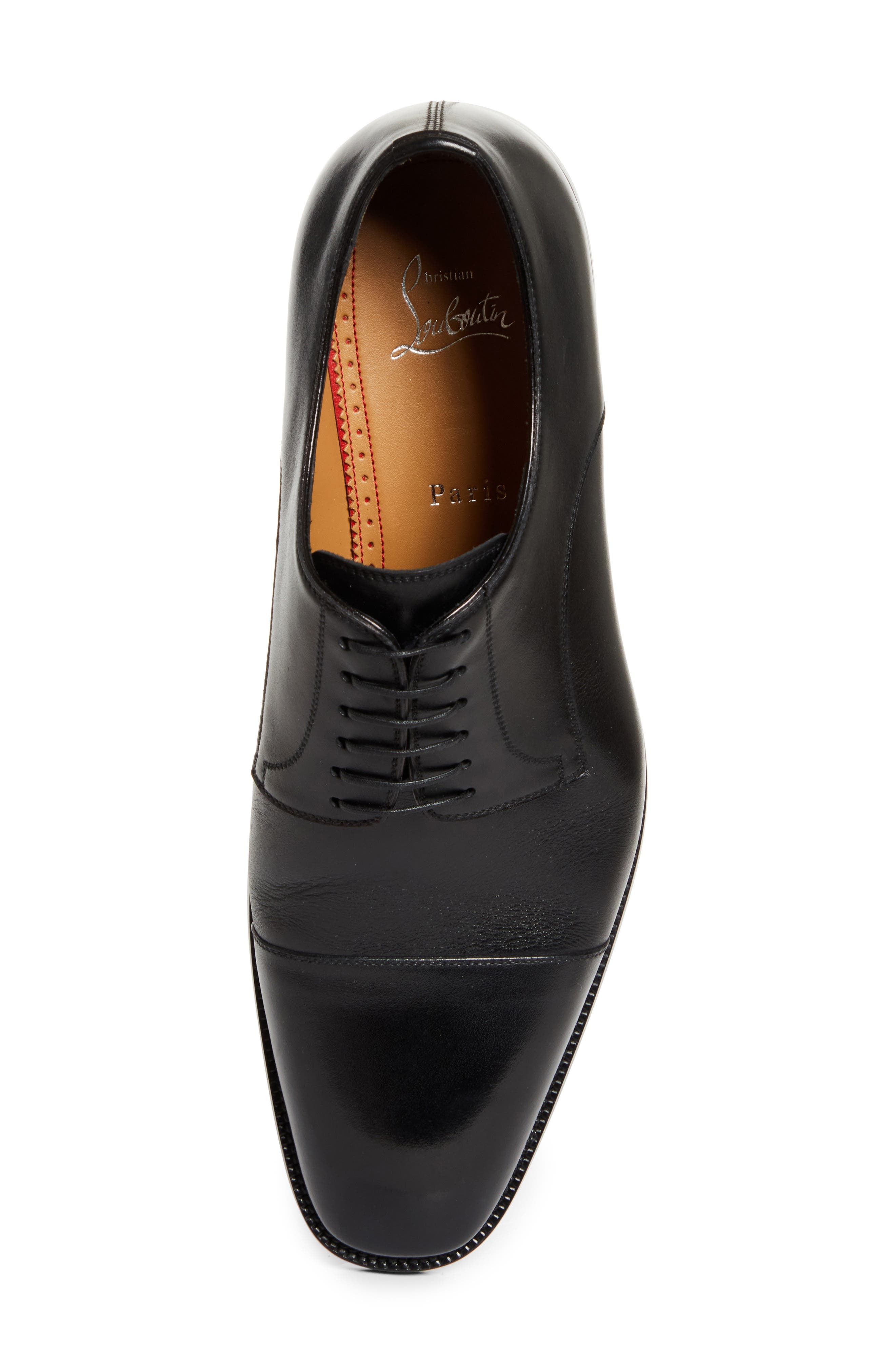 Christian Louboutin Cap Toe Derby in Black at Nordstrom - 5
