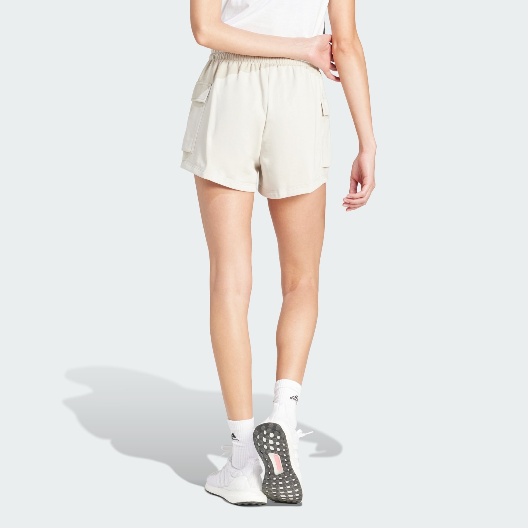 Essentials Small Logo French Terry Cargo Shorts - 3