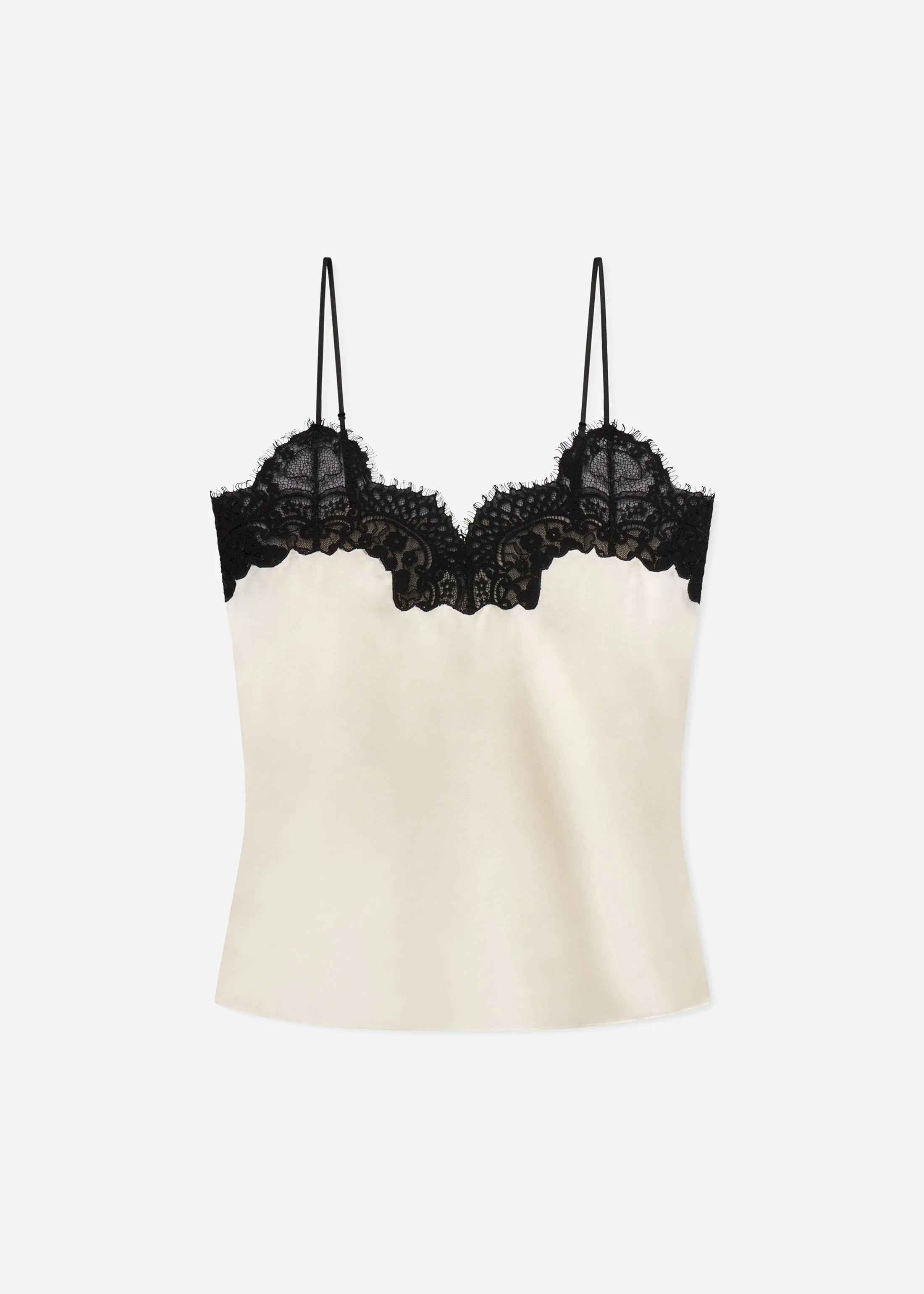 Lace Camisole in Silk - 1