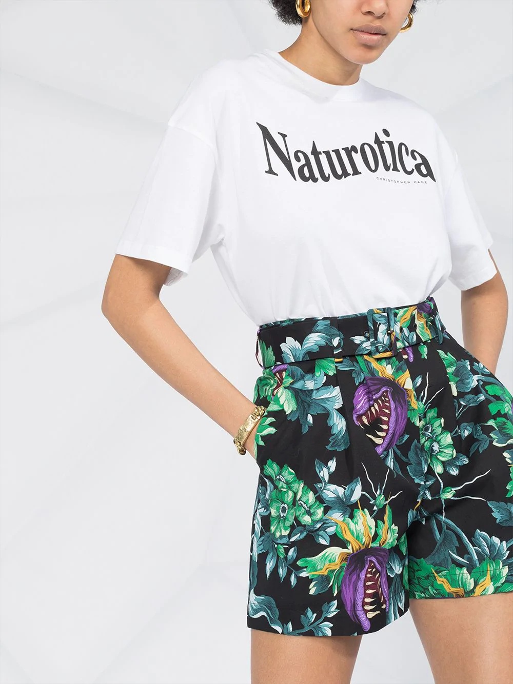 floral print Bermuda shorts - 5