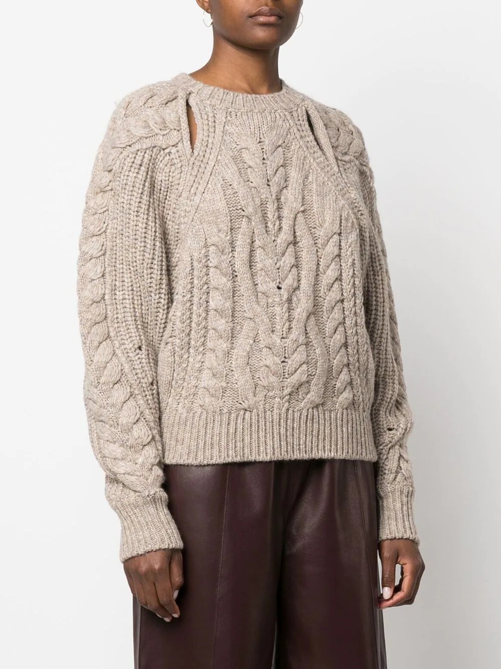 Paloma cable-knit jumper - 3