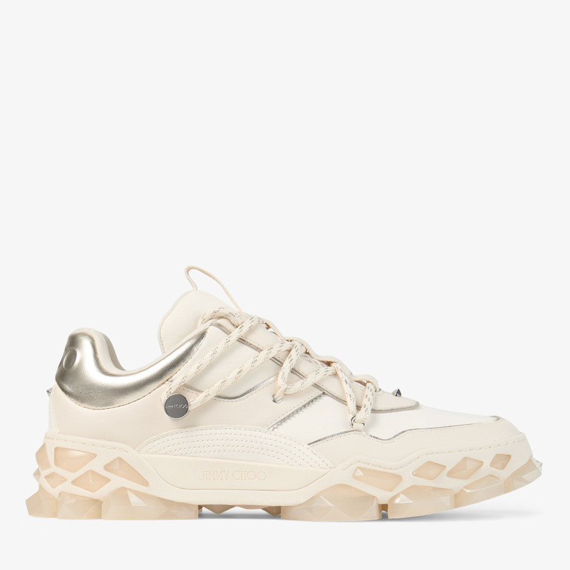 Diamond X II/M Latte Leather Trainers 1