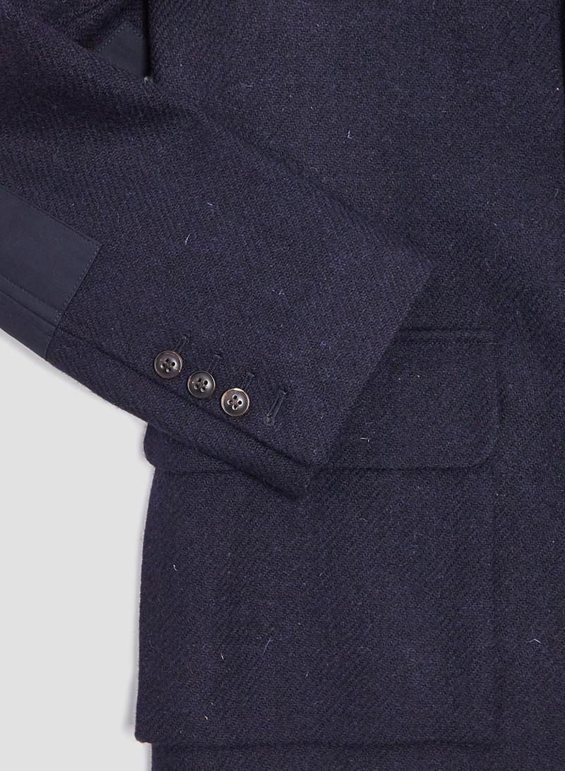 Tenzing Jacket Harris Tweed Ventile in Black Navy 6