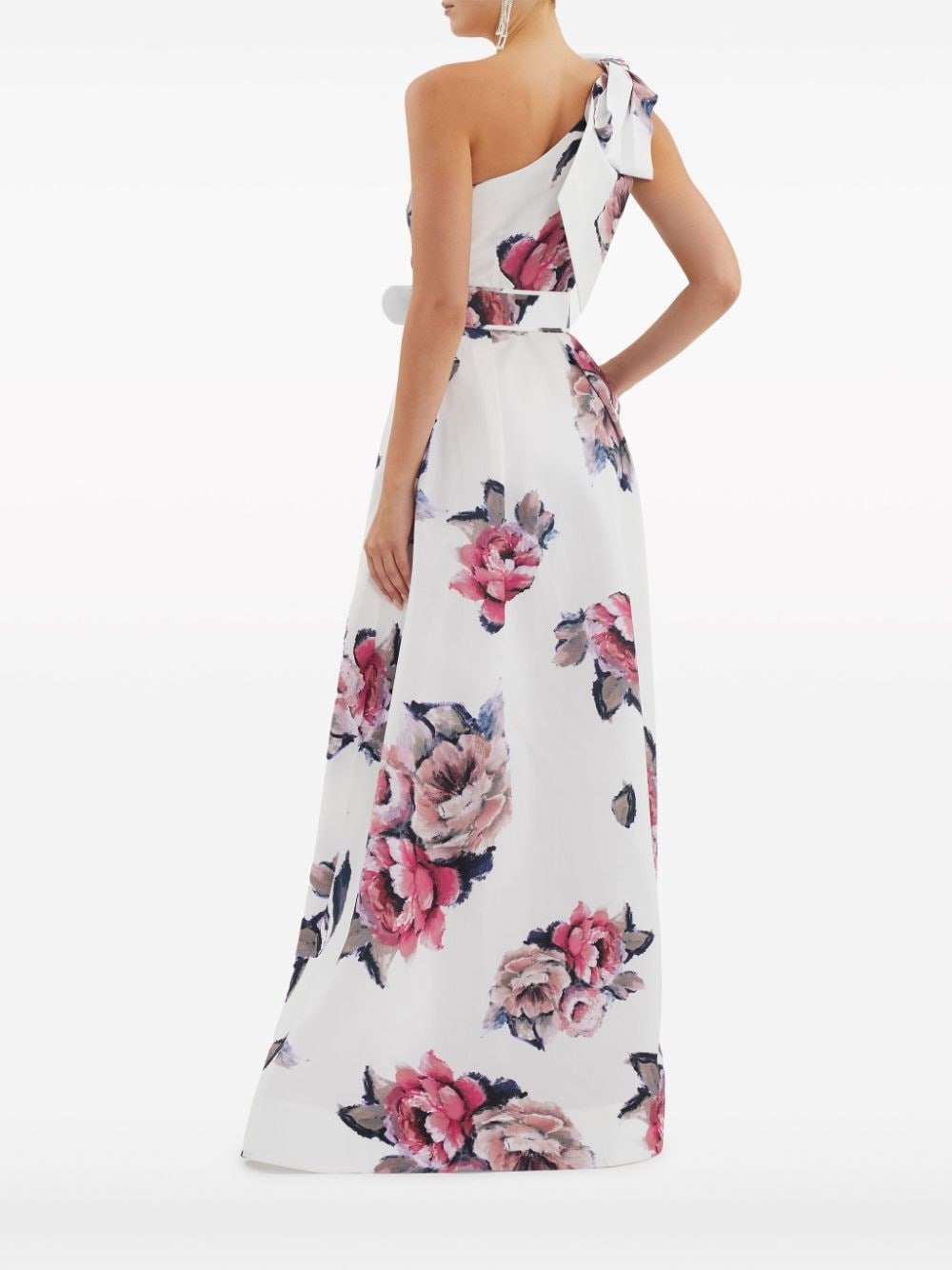 Aveline one-shoulder gown - 4