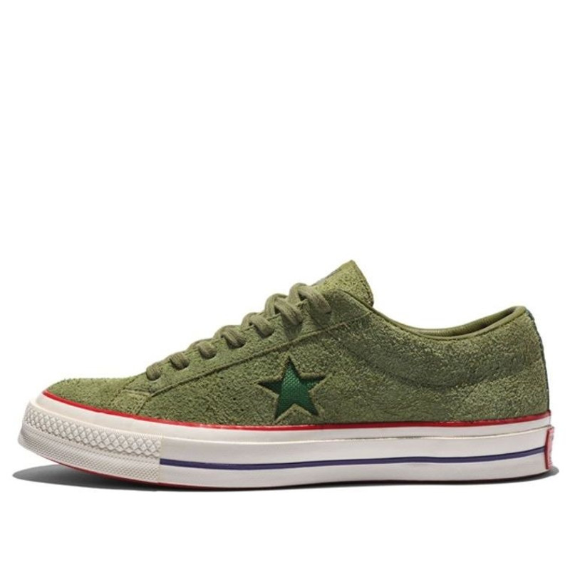 Converse Undefeated x One Star Suede Low 'Olive' 158894C - 1