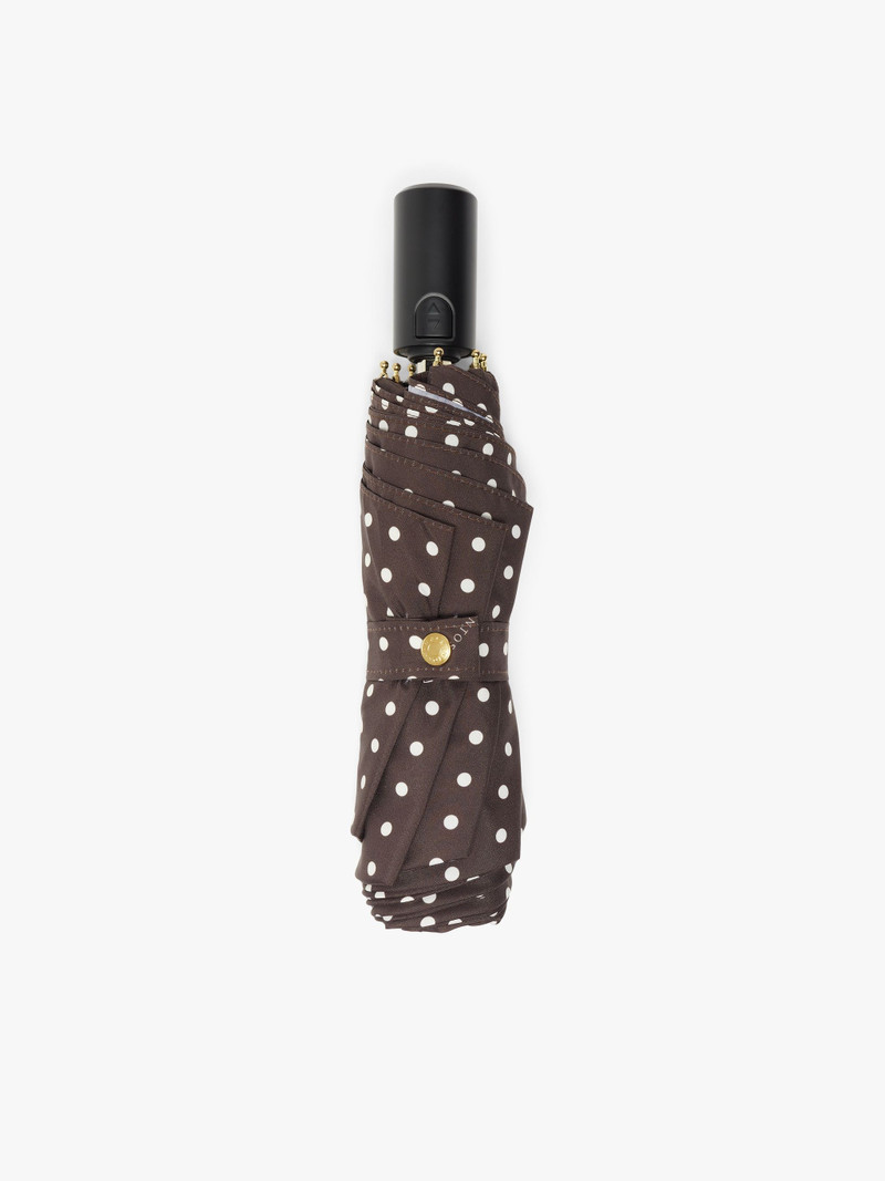 AYR BROWN POLKA DOT AUTOMATIC TELESCOPIC UMBRELLA | ACC-027 1