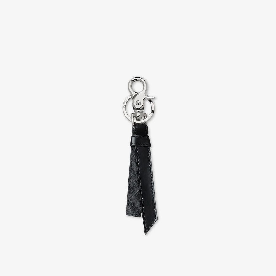 Black leather key case - 1
