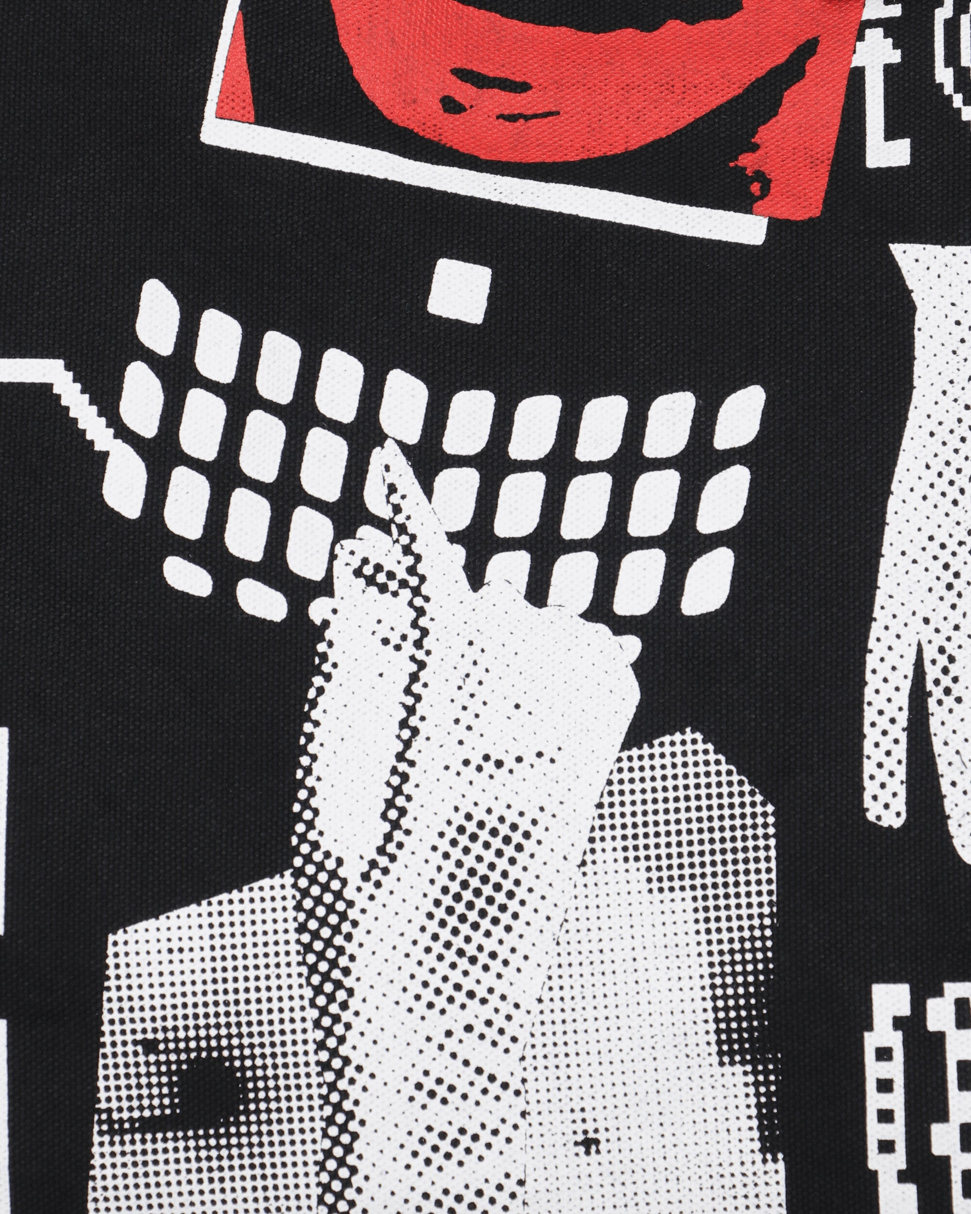 Lips Display Tote Bag Black - 4