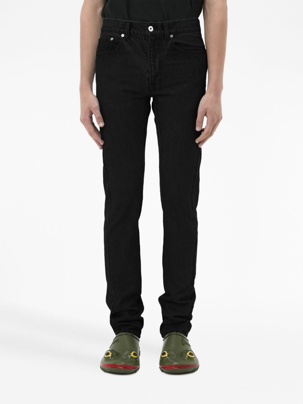 mid-rise straight-leg jeans - 3