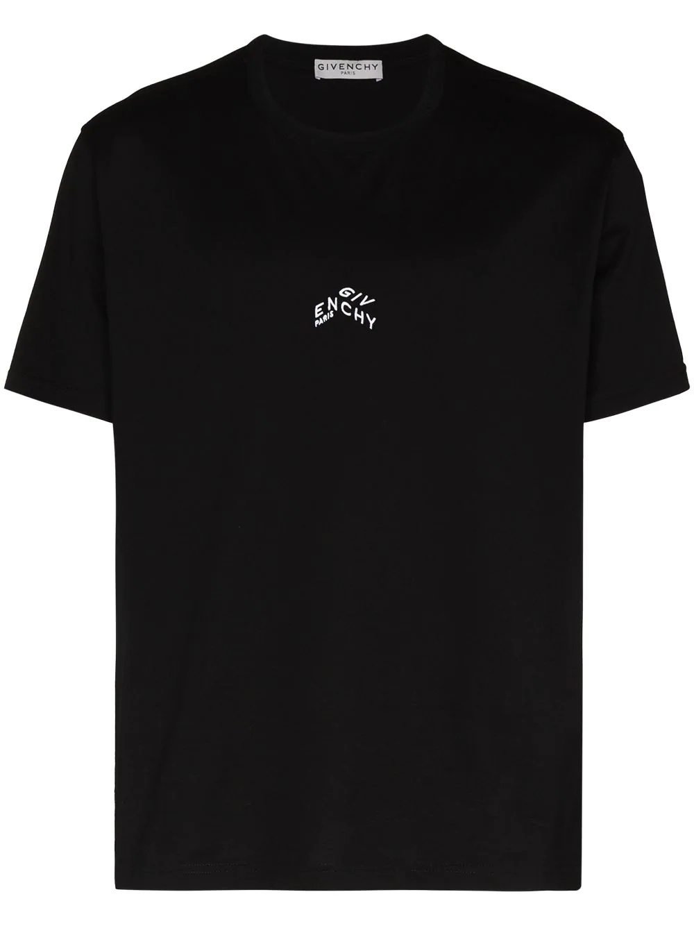 embroidered refracted logo T-shirt - 1