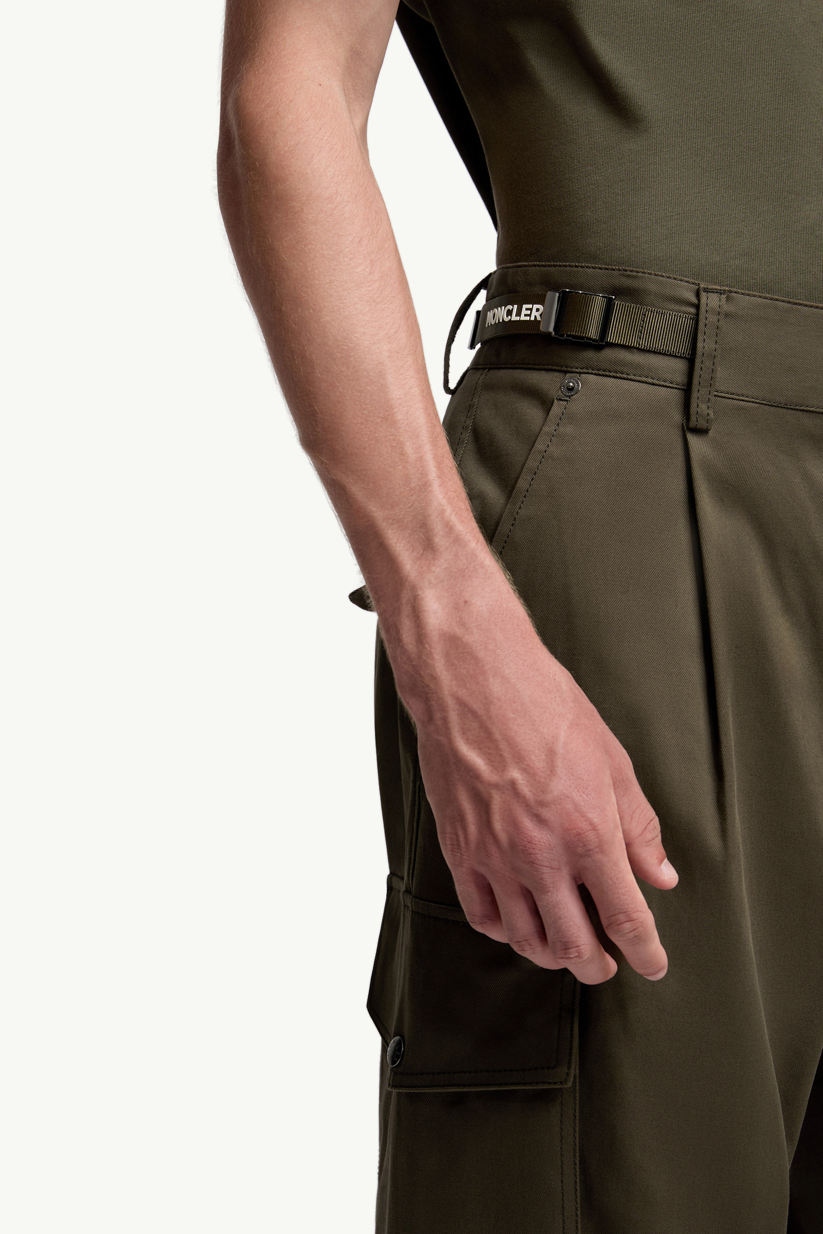 Cotton Gabardine Cargo Pants - 7