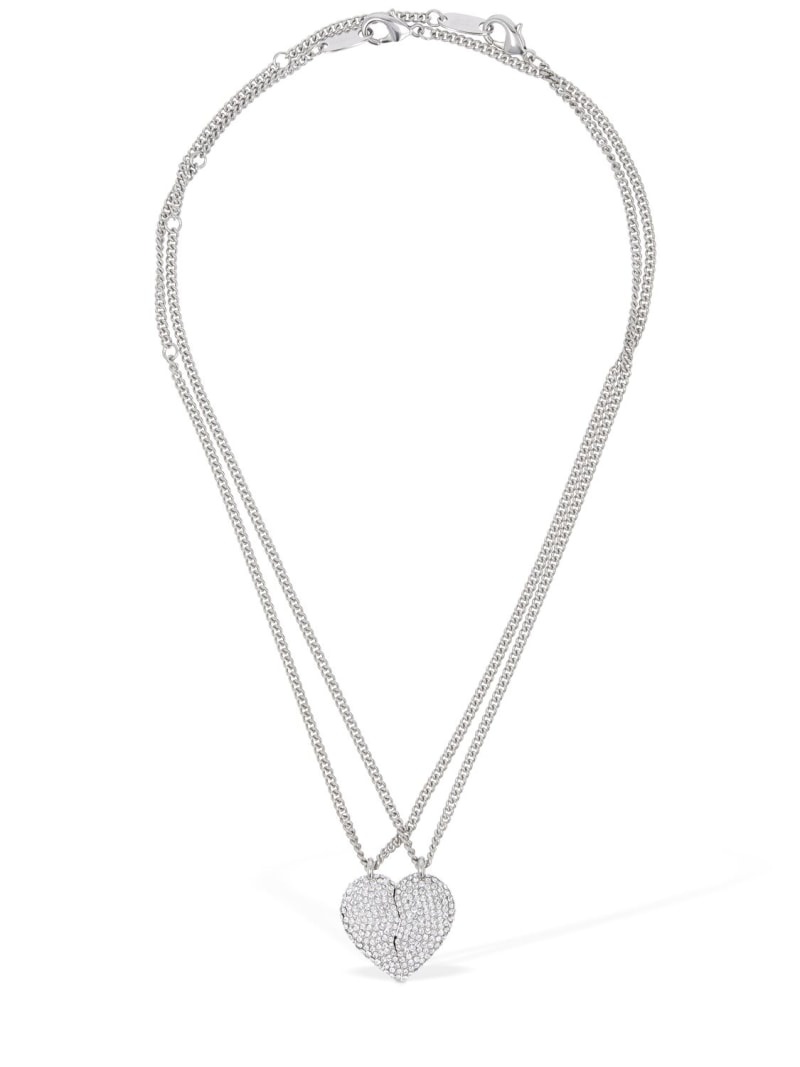 Lovelock brass & glass necklace - 1