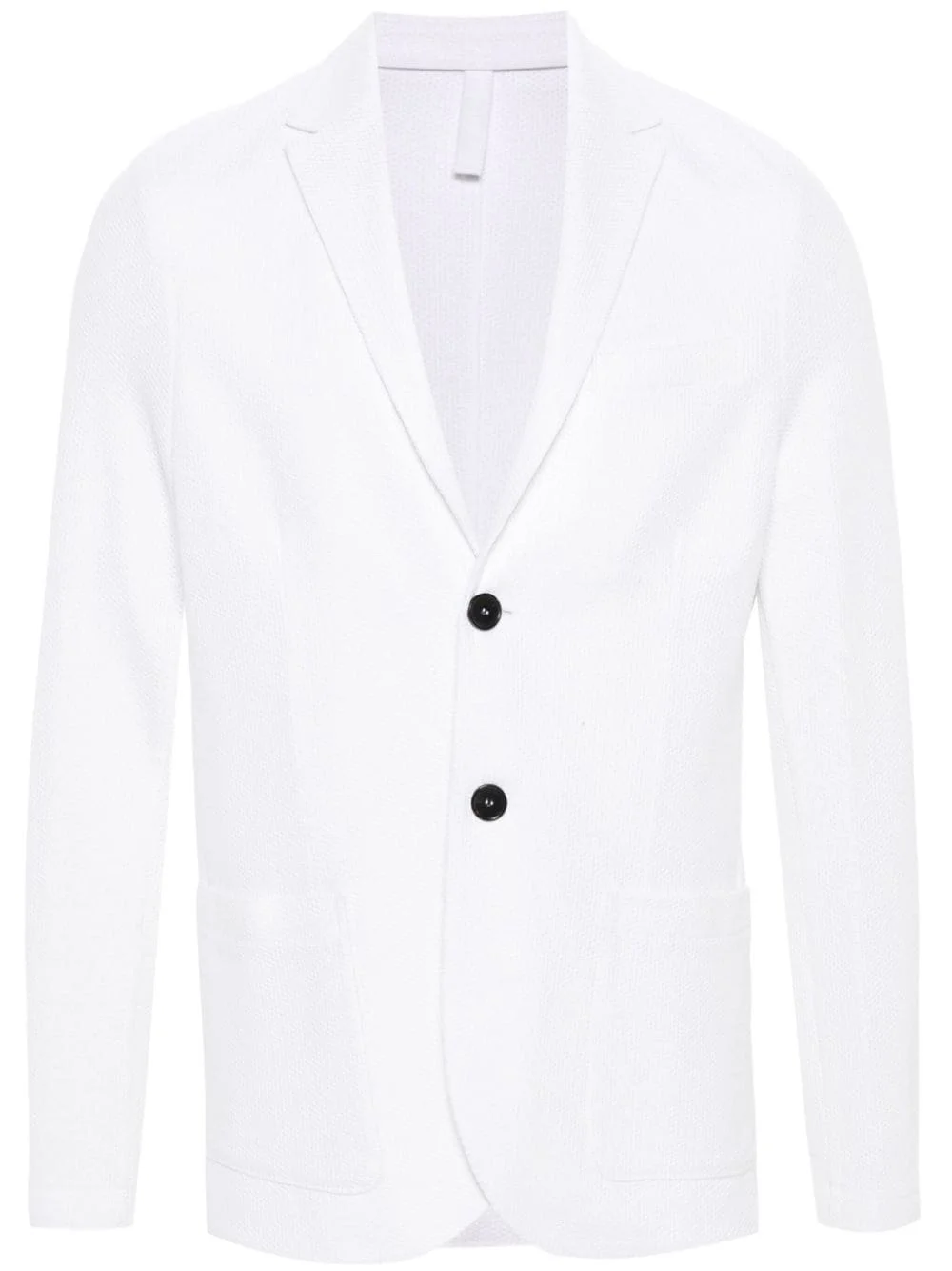 single-breasted honeycomb blazer - 1