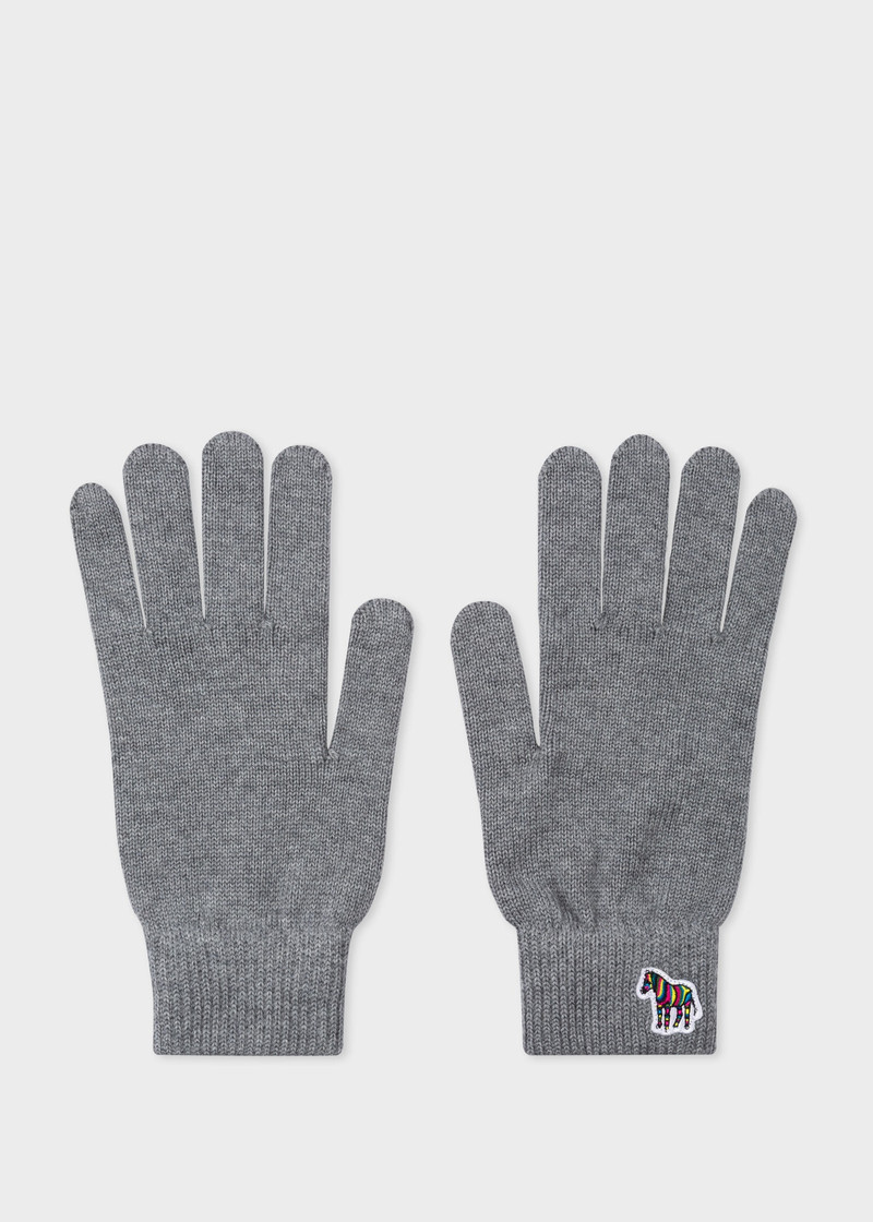 Zebra Logo Wool Gloves 1