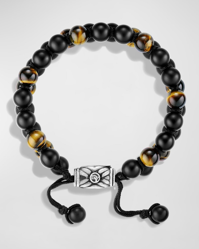 DAVID YURMAN Men's Spiritual Beads Two Row Woven Bracelet, 8mm outlook