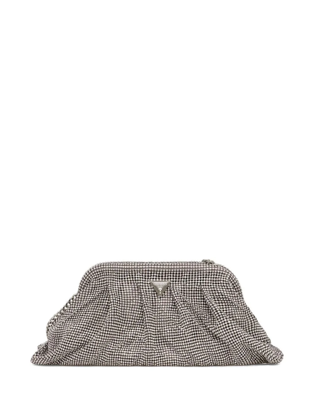 embellished chain-strap clutch bag - 1