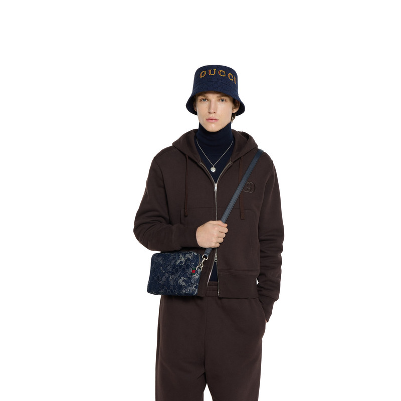 GG denim small crossbody bag 3