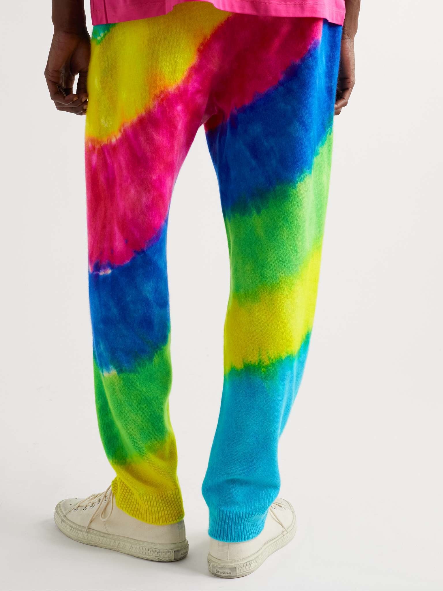 Rainbow Void Tie-Dyed Cashmere Sweatpants - 4