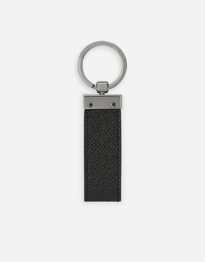 Dolce & Gabbana Calfskin key chain with logo tag outlook