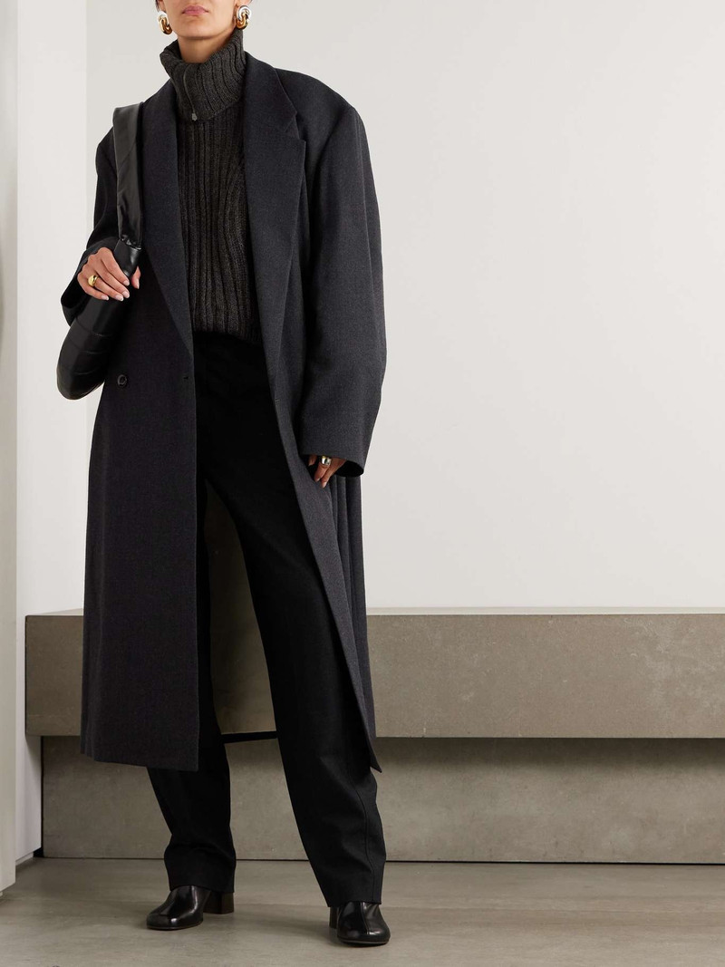 Lemaire Oversized double-breasted wool coat | REVERSIBLE