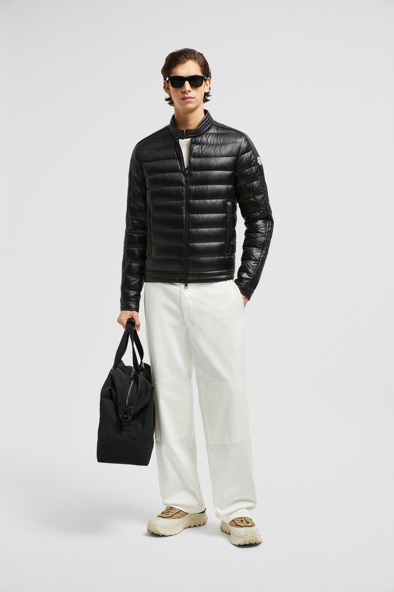 Moncler Jacobus Down Biker Jacket outlook
