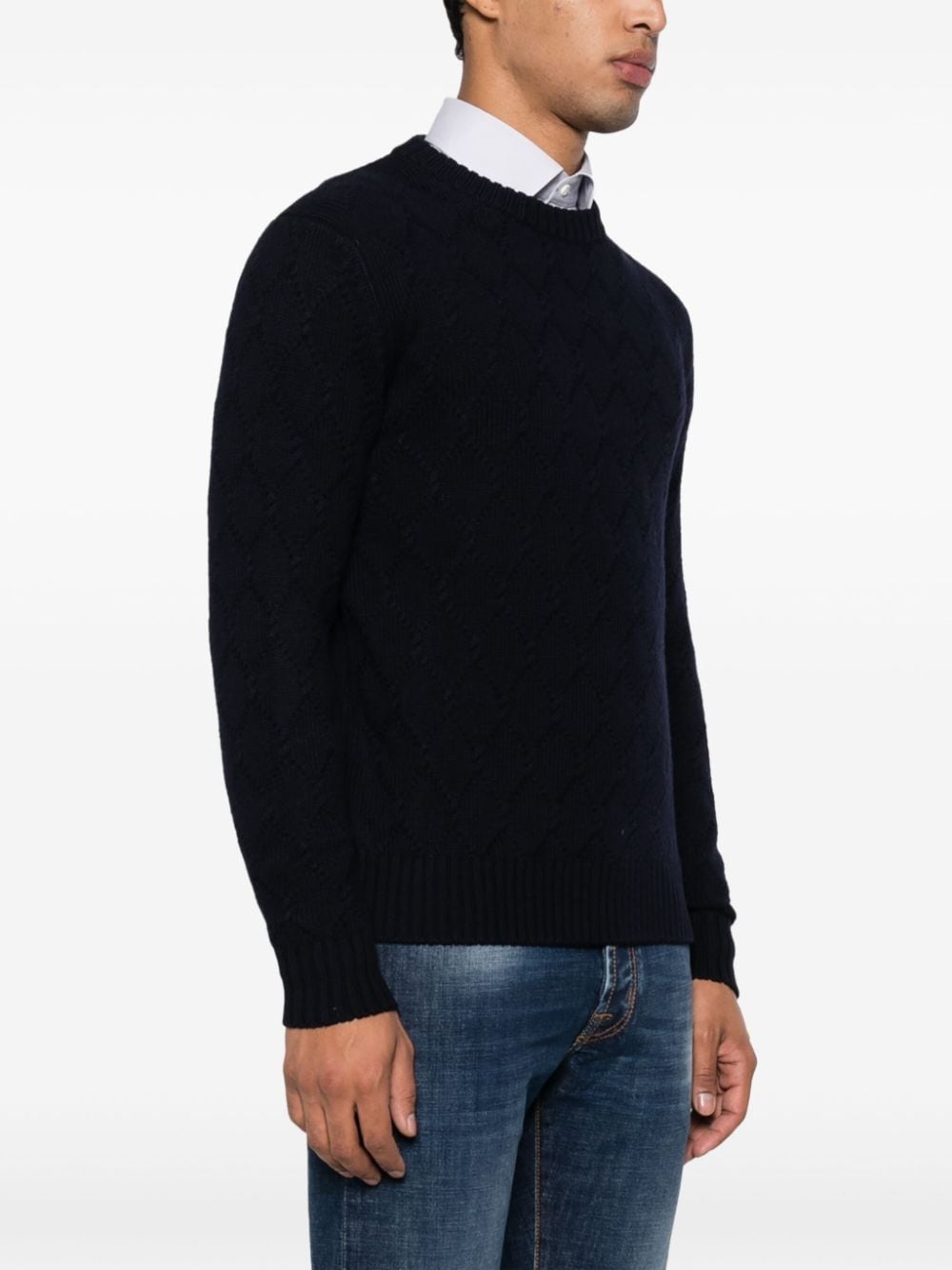 crew-neck merino wool jumper - 3