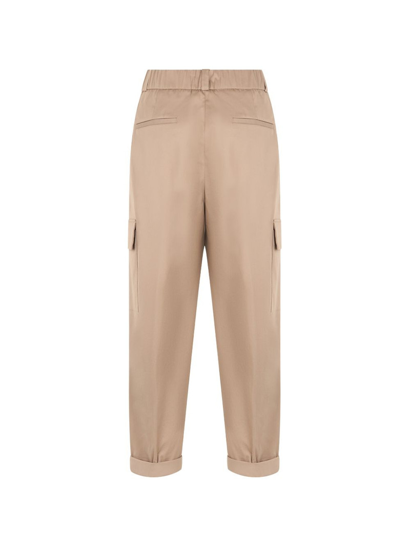 PESERICO cuffed-hem cargo pants outlook