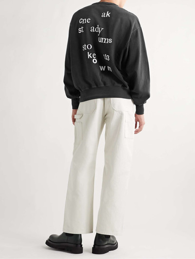 Acne Studios Fiah Logo-Appliquéd Printed Cotton-Jersey Sweatshirt outlook