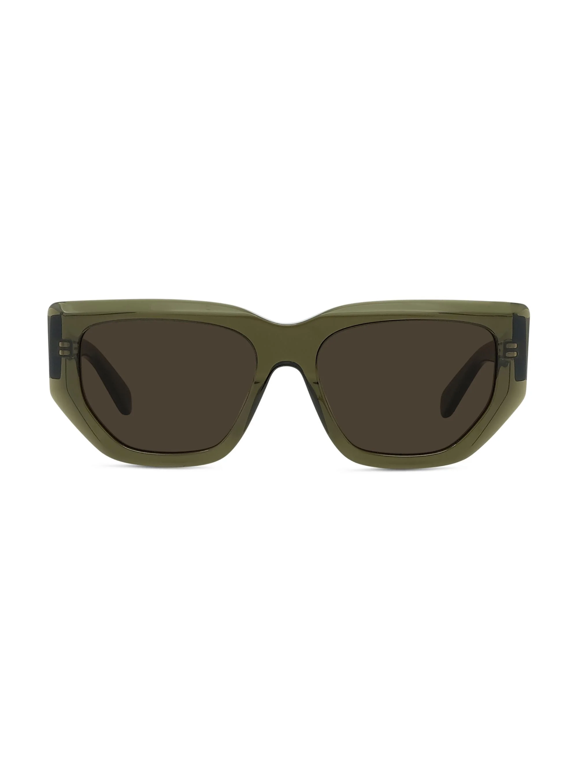 Women's 2001 54MM Geometric Sunglasses - Dark Green - 1