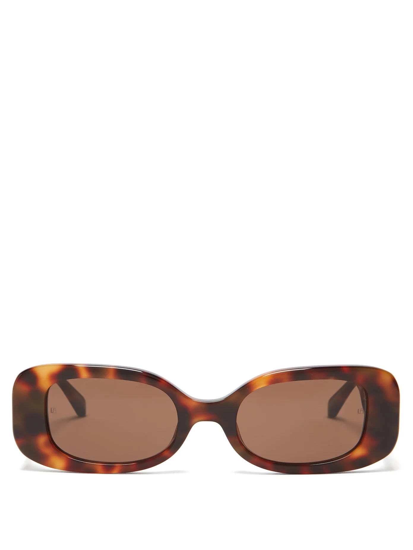 Lola rectangular tortoiseshell-acetate sunglasses - 1