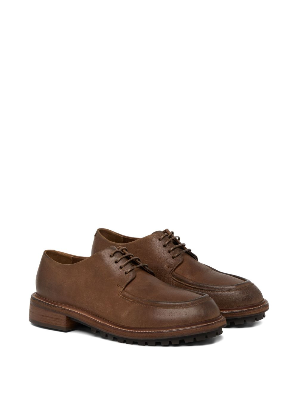 leather lace-up shoes - 2