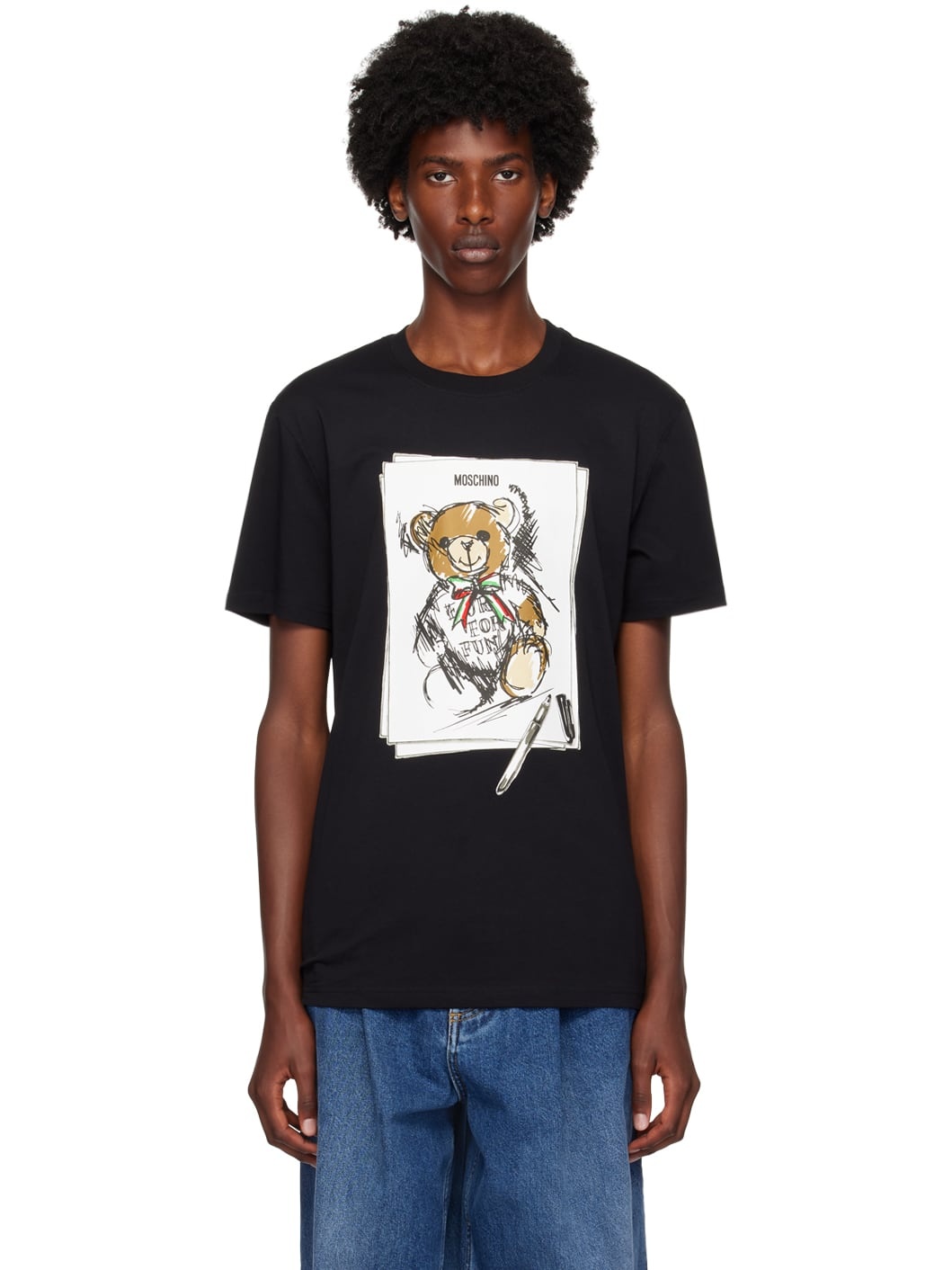 Black Teddy Bear T-Shirt - 1