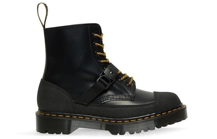 Dr.Martens 1460 Bex Tech Made in England Leather Lace Up Boots 'Black' 26881001 - 2