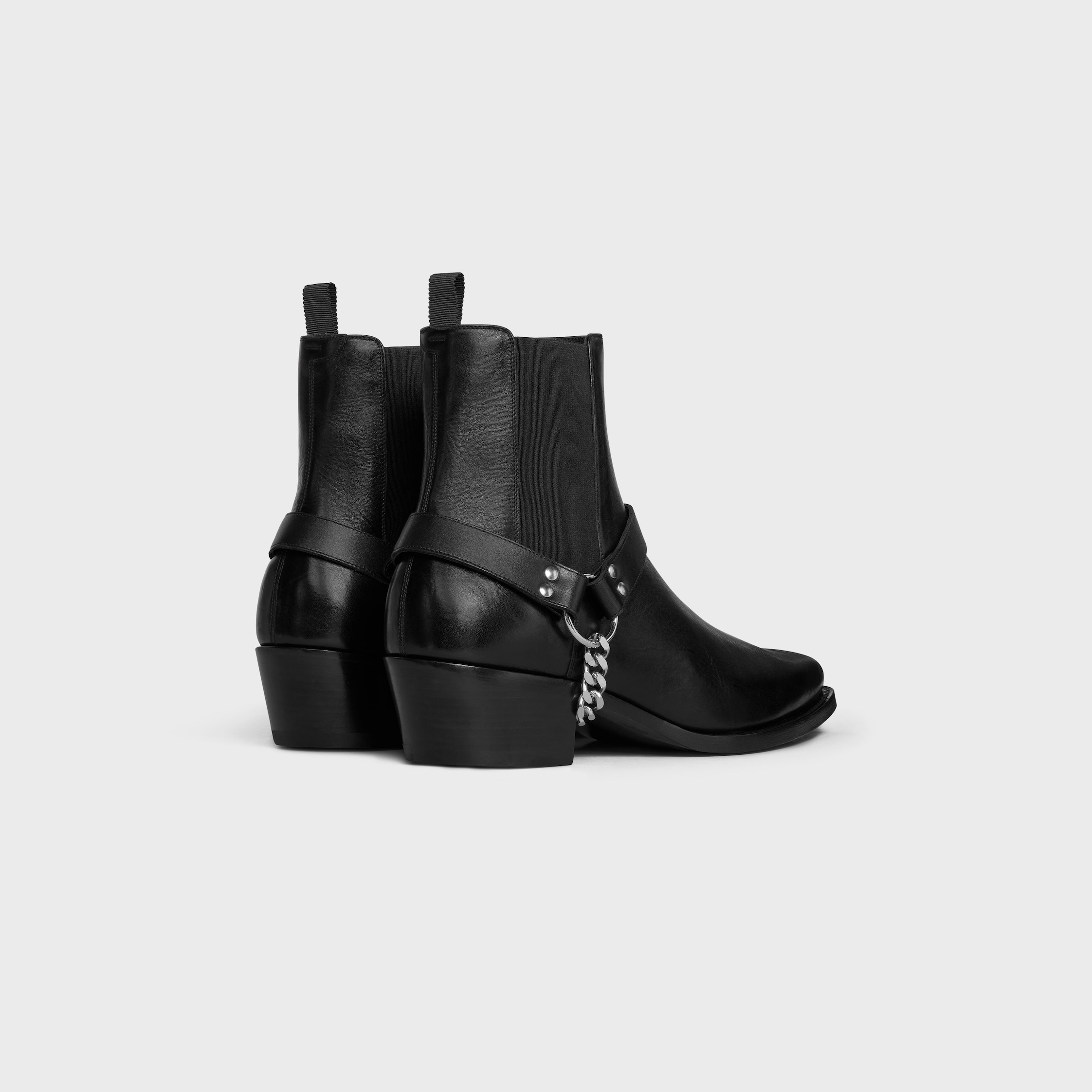 CELINE CAMARGUE BIKER CHELSEA BOOT in CALFSKIN - VEGETAL TANNING - 3