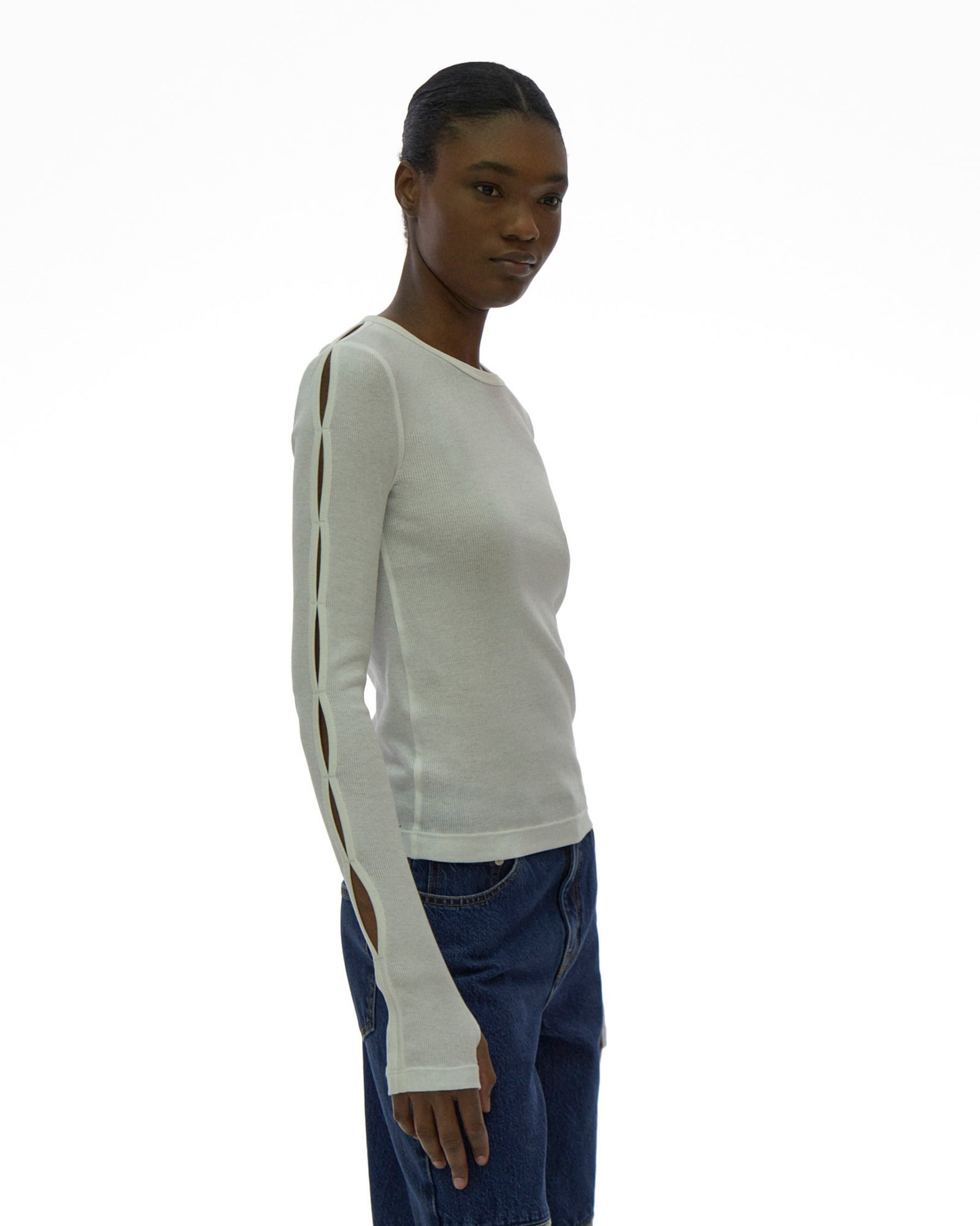 SLASH LONG SLEEVE TOP - 5
